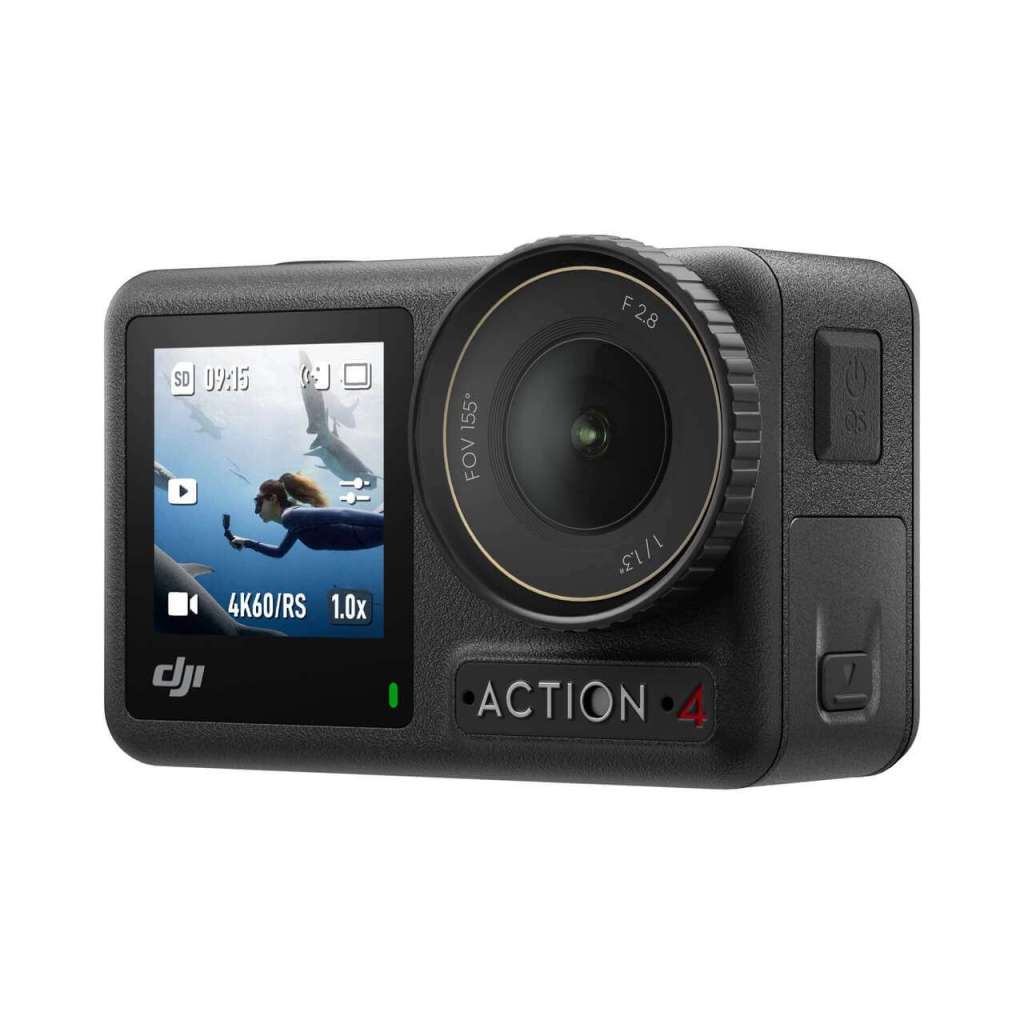 DJI Osmo Action 4 – šikmý pohled zepředu