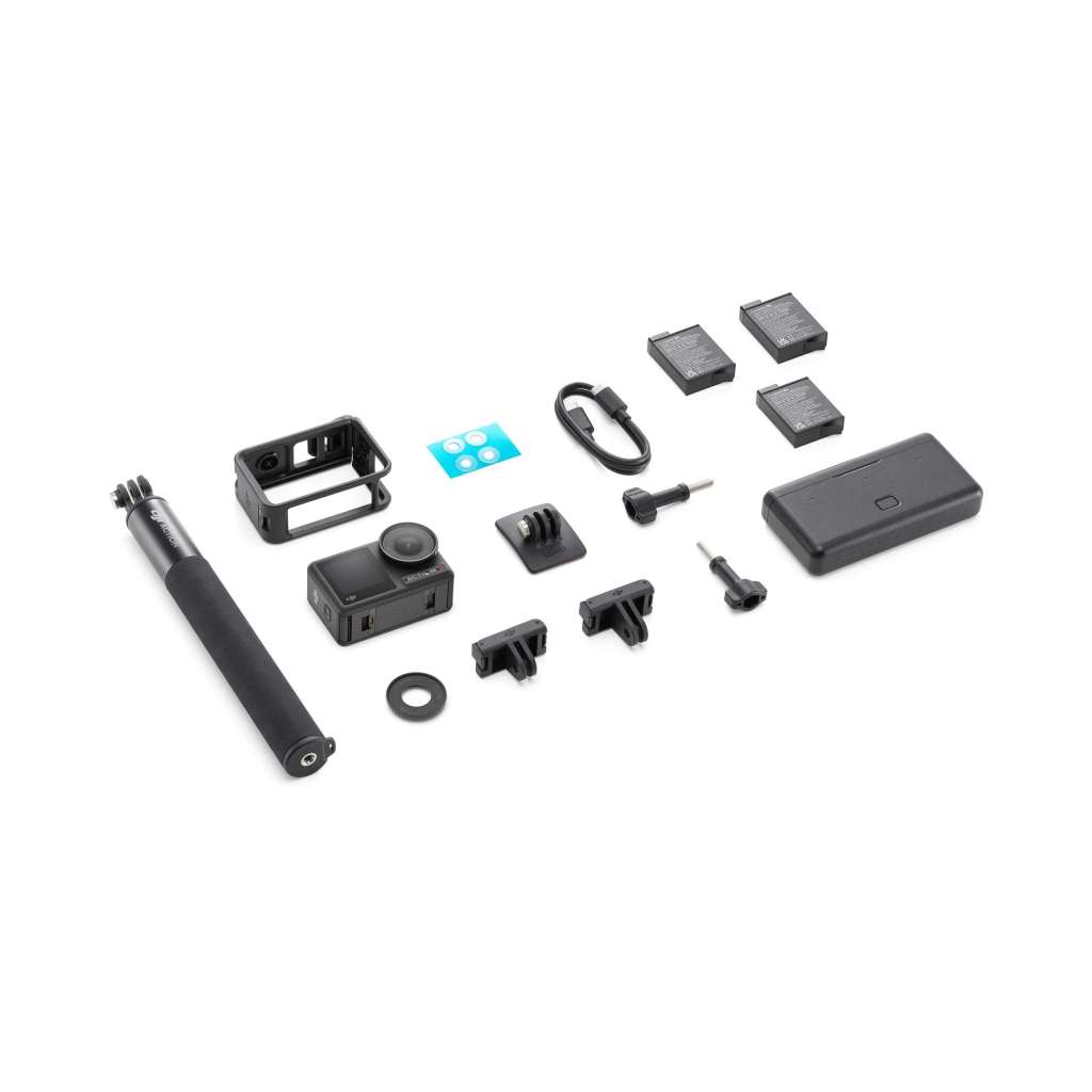 DJI Osmo Action 4 Adventure Combo – kompletní obsah balení
