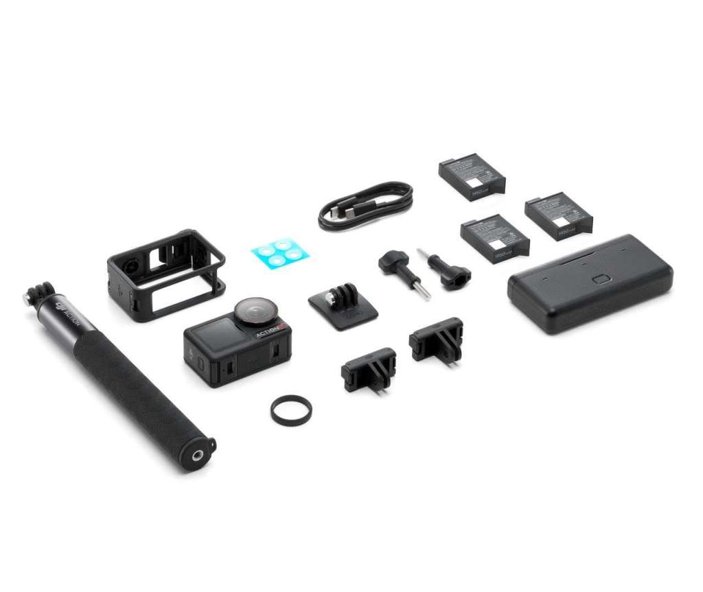 Kompletní obsah balení DJI Osmo Action 5 Pro Adventure Combo