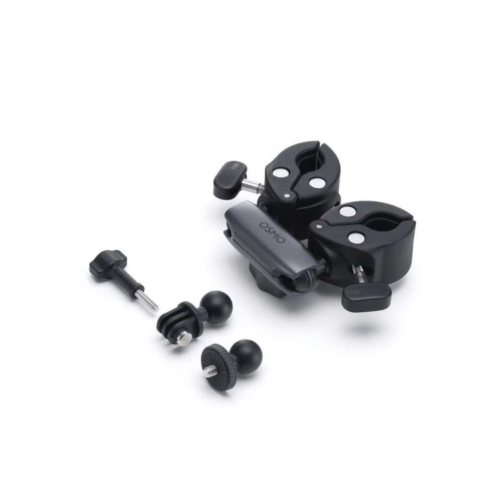 DJI Osmo Dual Heavy-Duty Clamp a dodávané adaptéry