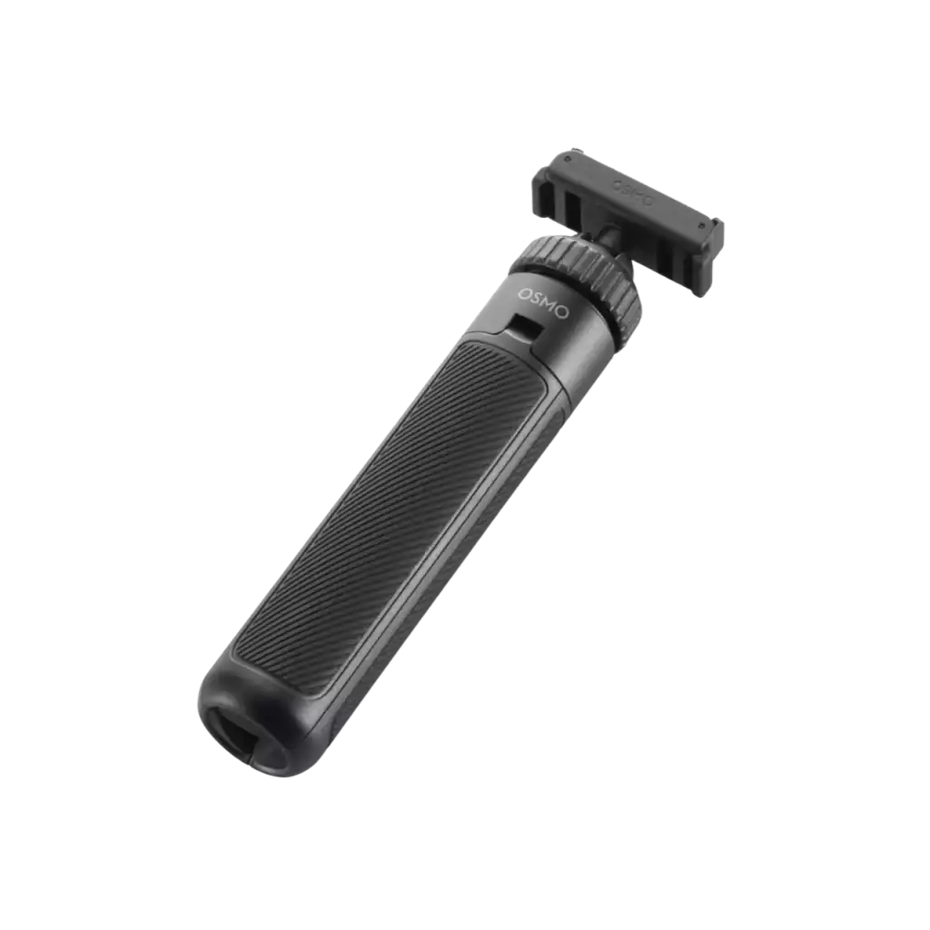 DJI Osmo Action Dual-Direction Mini Extension Rod – šikmý pohled zleva na skládací konstrukci