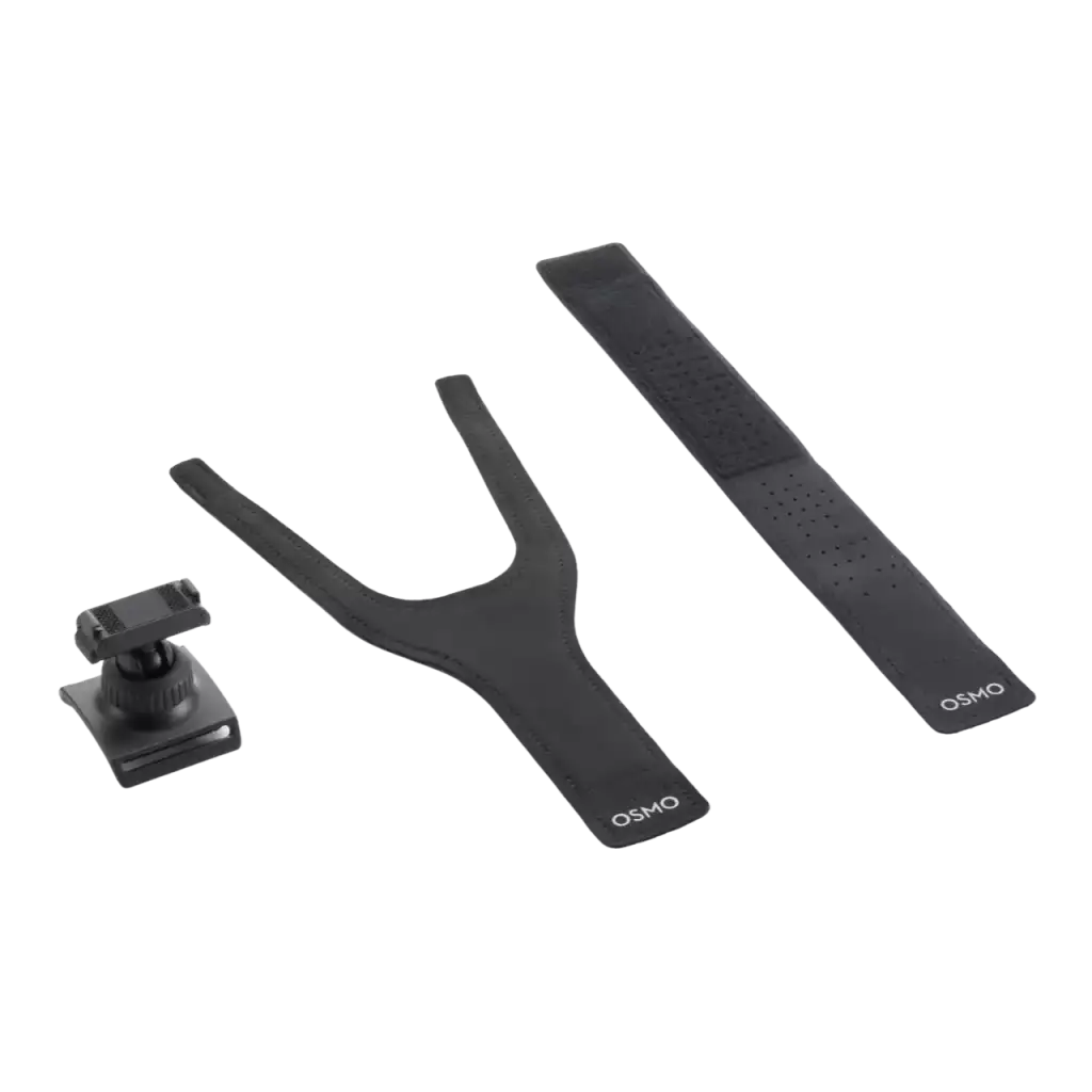DJI Osmo Action Dual-Direction 360° Wrist Strap – kompletní obsah balení, šikmý pohled