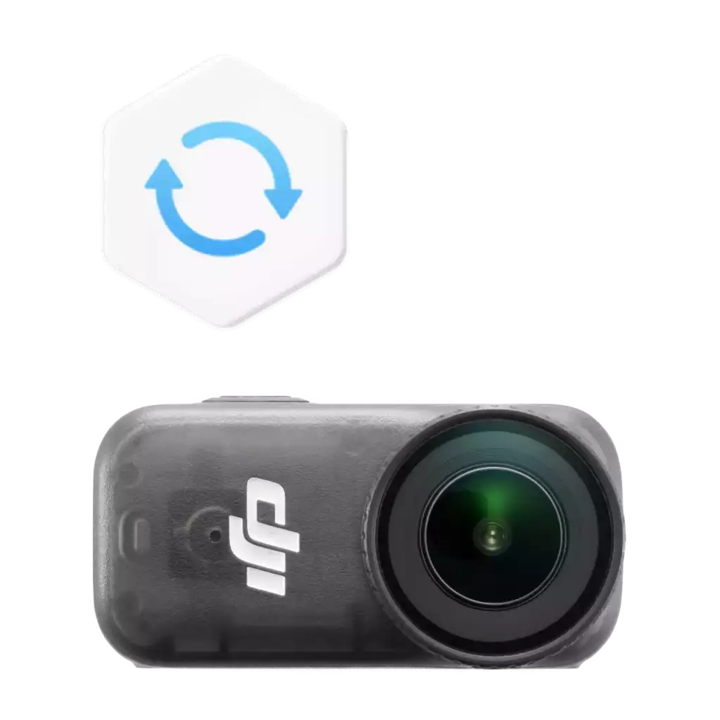 DJI Osmo Nano se symbolem výměny v rámci DJI Care Refresh