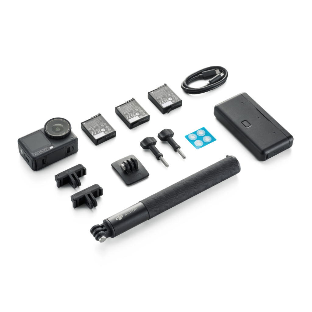 Kompletní obsah balení DJI Osmo Action 6 Adventure Combo