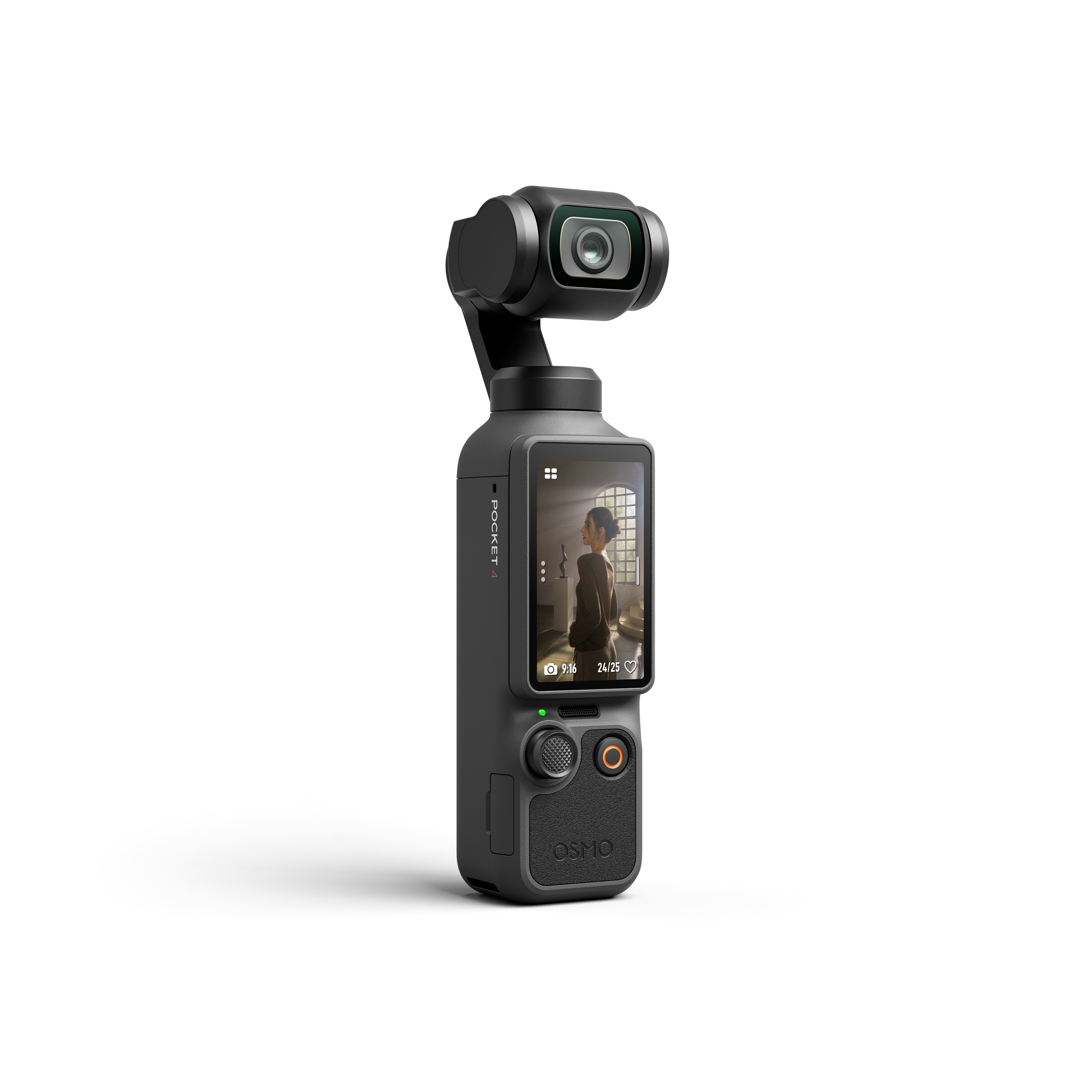 DJI Osmo Pocket 4 – boční šikmý pohled