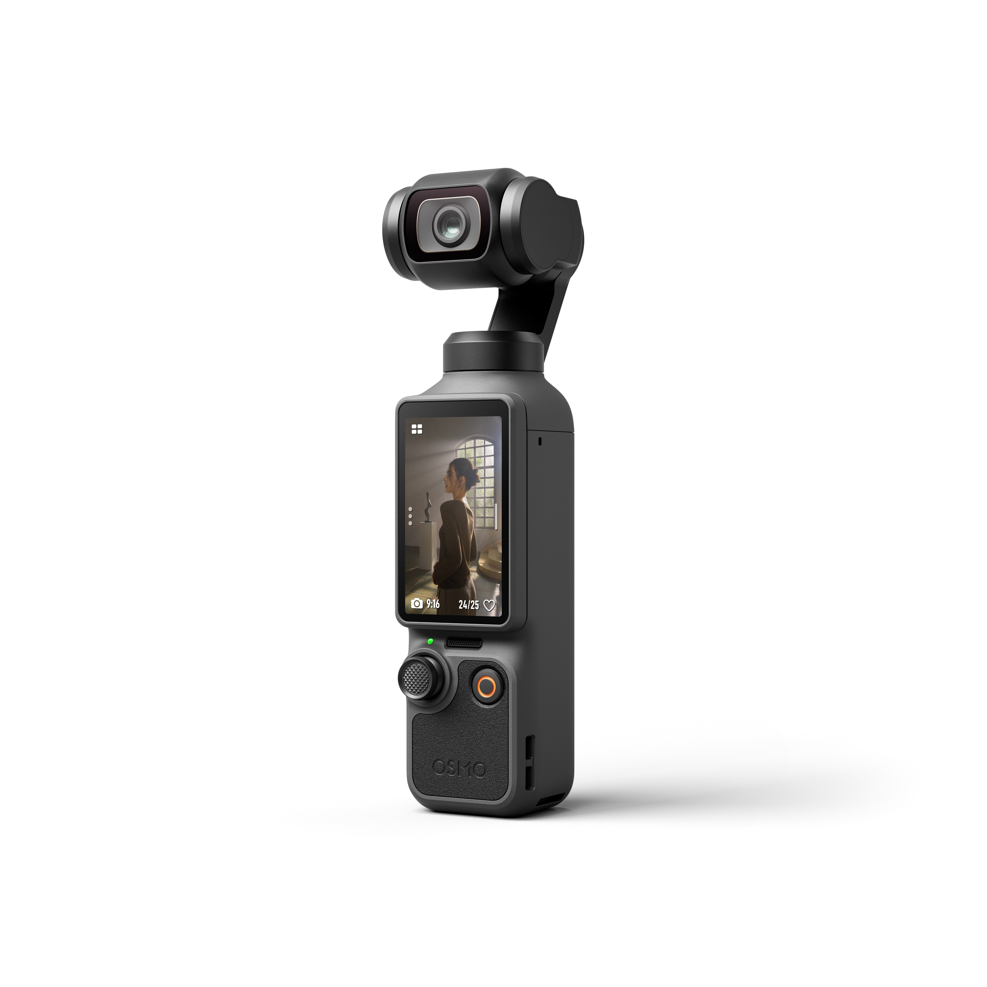 DJI Osmo Pocket 4 – šikmý pohled zepředu