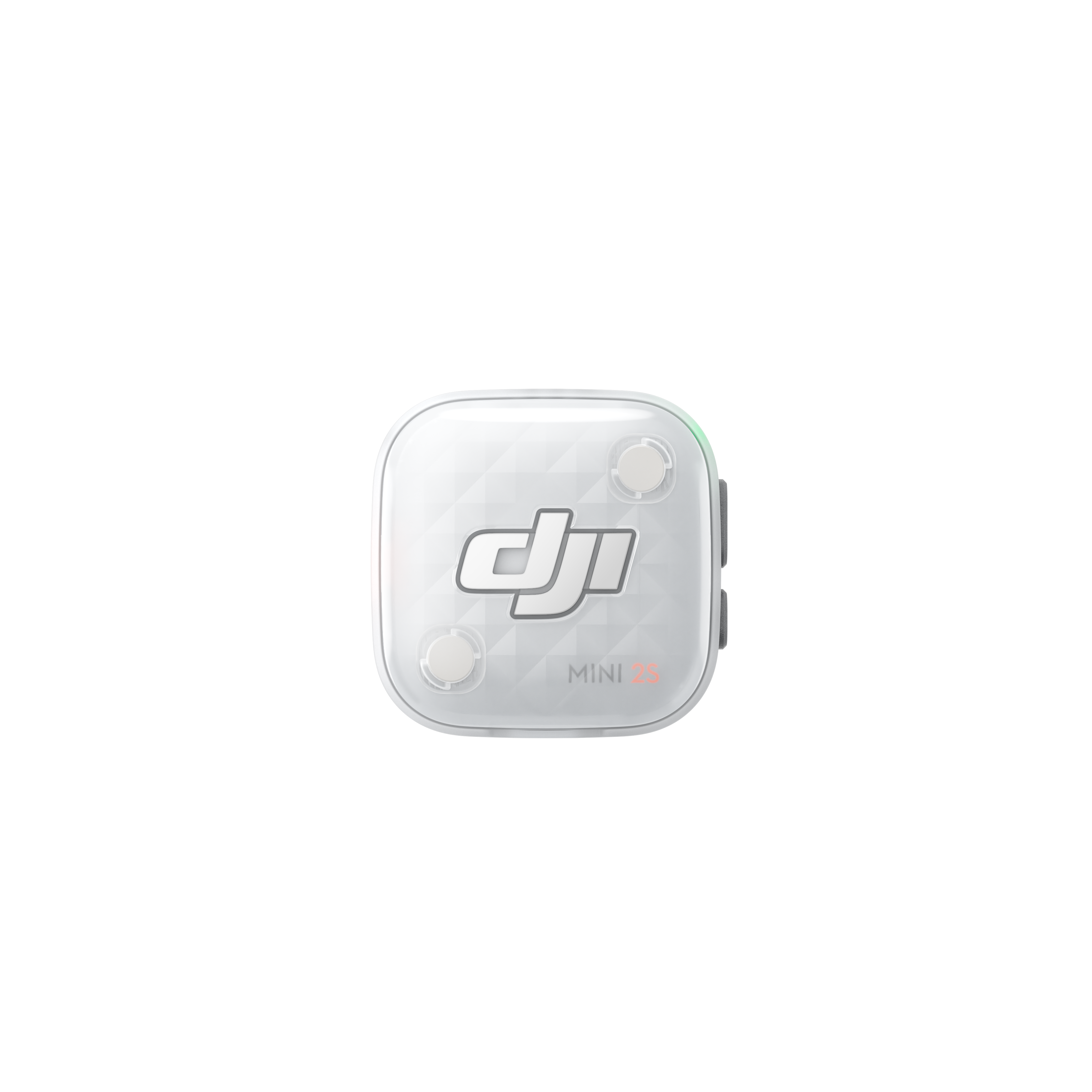 Vysílač DJI Mic Mini 2S s bílým magnetickým předním krytem