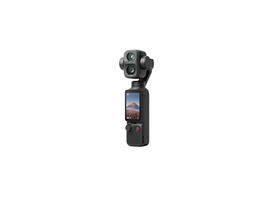 DJI Osmo Pocket 4P – šikmý pohled zepředu